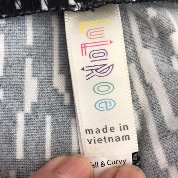 LulaRoe Leggings Tall & Curvy Size 12/16 - Picture 4 of 8